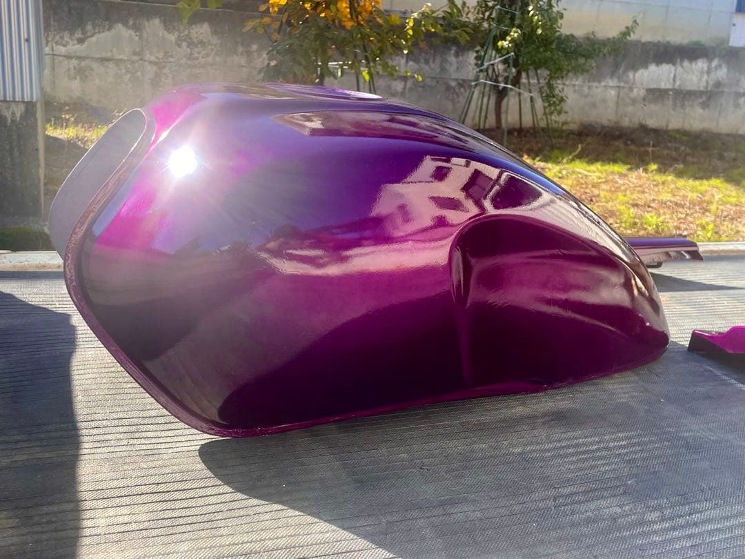 XJR400R 外装セット　キャンディーパープル　塗りたて　美品　アウトバーン