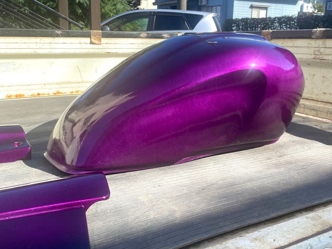 XJR400R 外装セット　キャンディーパープル　塗りたて　美品　アウトバーン