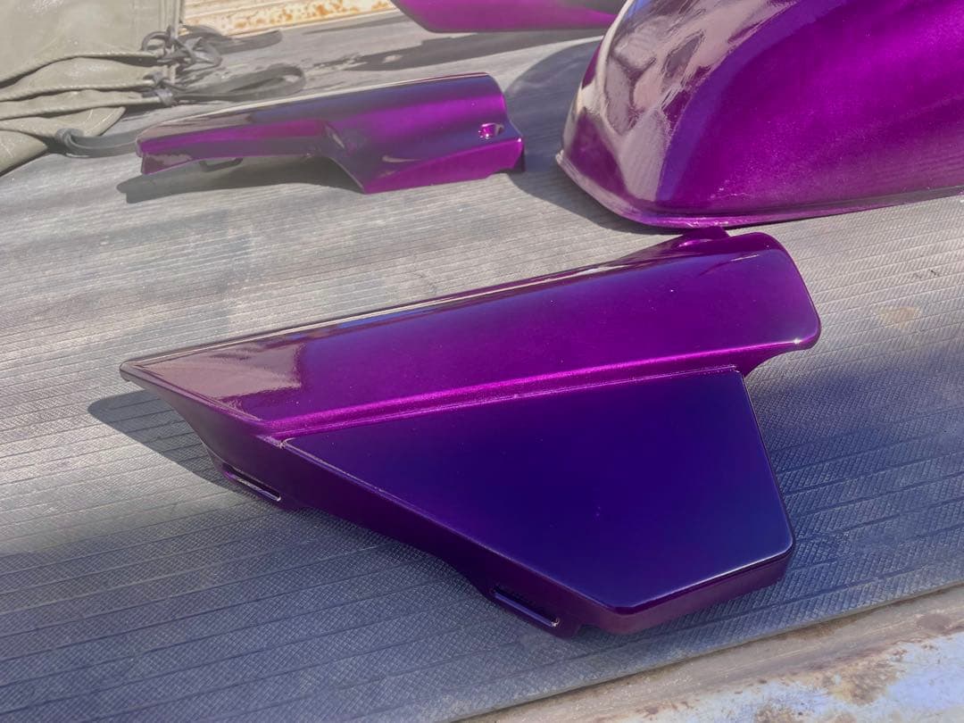 XJR400R 外装セット　キャンディーパープル　塗りたて　美品　アウトバーン