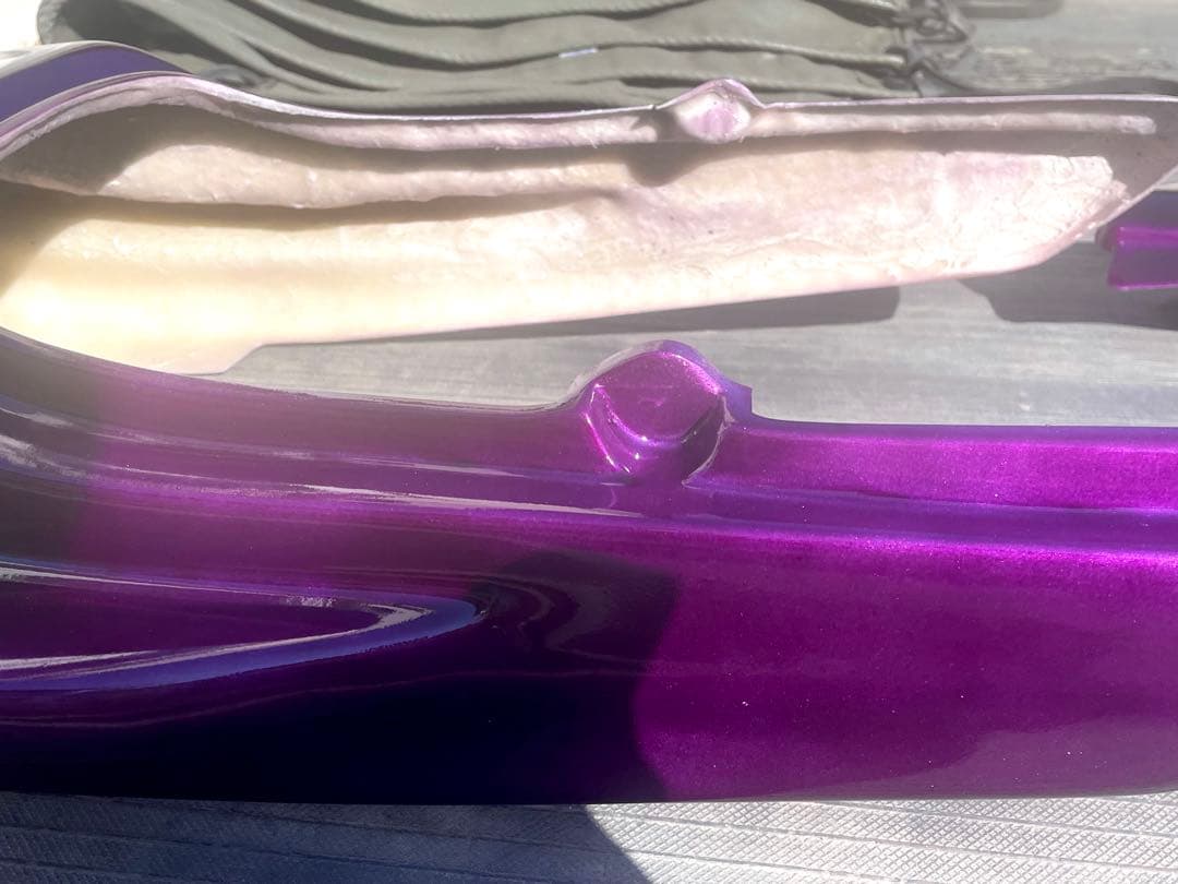 XJR400R 外装セット　キャンディーパープル　塗りたて　美品　アウトバーン