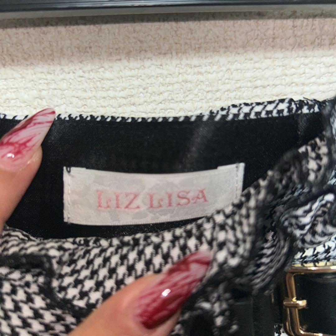 LIZLISA 3連リボンスカパン 千鳥柄