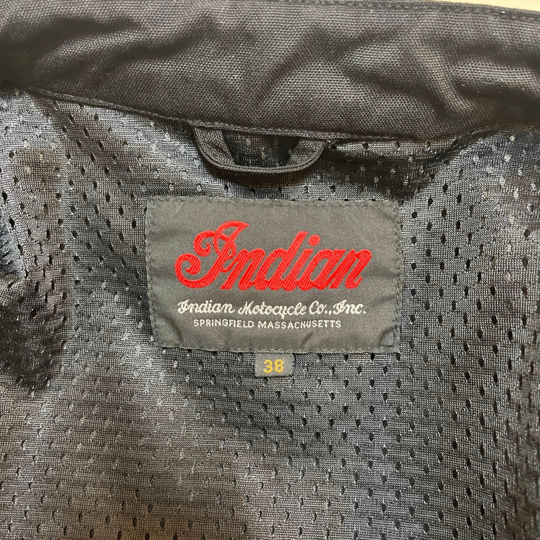 Indian バイクジャケット レディース　パンチングレザー　美品❗️