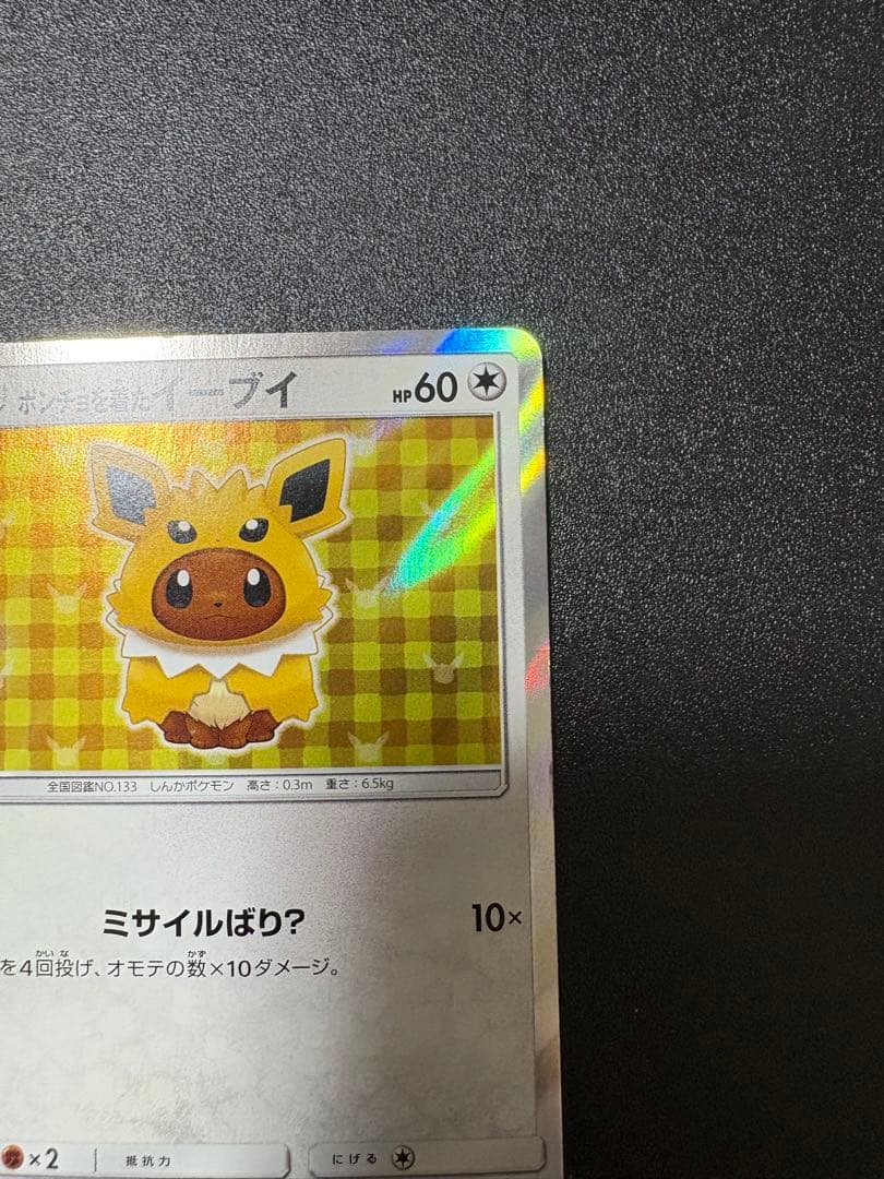 ポンチョを着たイーブイ サンダース プロモ