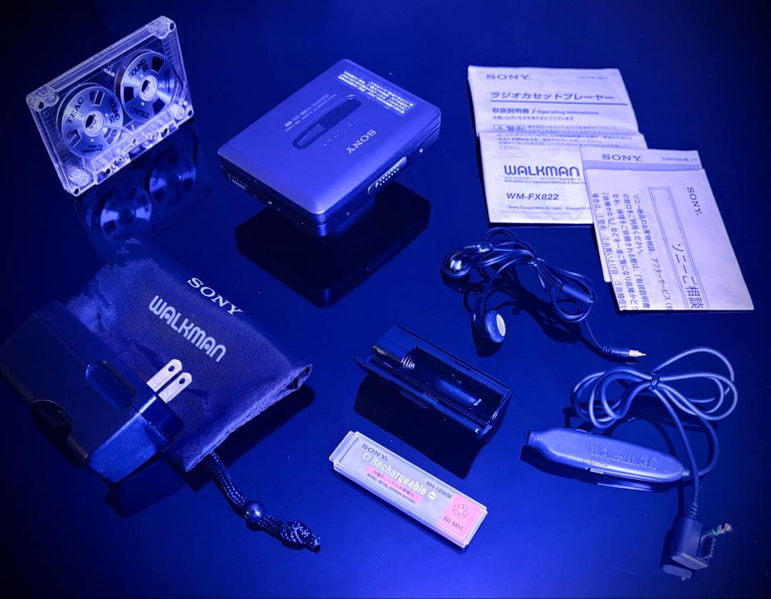 カセットウォークマンSONY WM-FX822元箱付属品「整備済み、完動超美品」