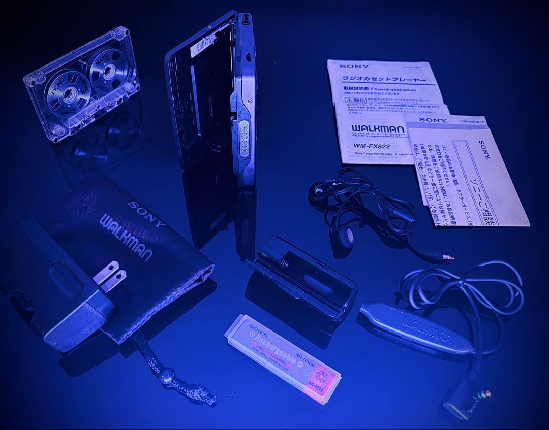 カセットウォークマンSONY WM-FX822元箱付属品「整備済み、完動超美品」