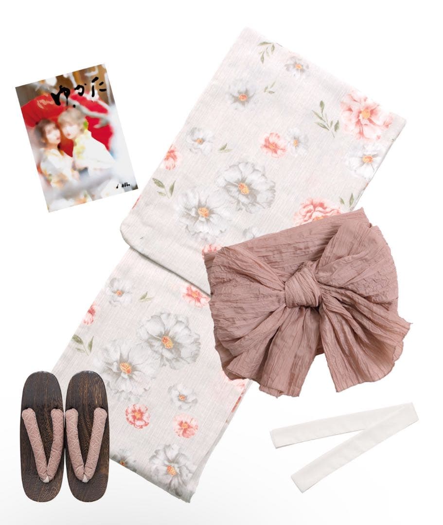 DITA 浴衣セット ゆかた しわへこ帯 下駄 着付け本 腰ひも コーリンベルト