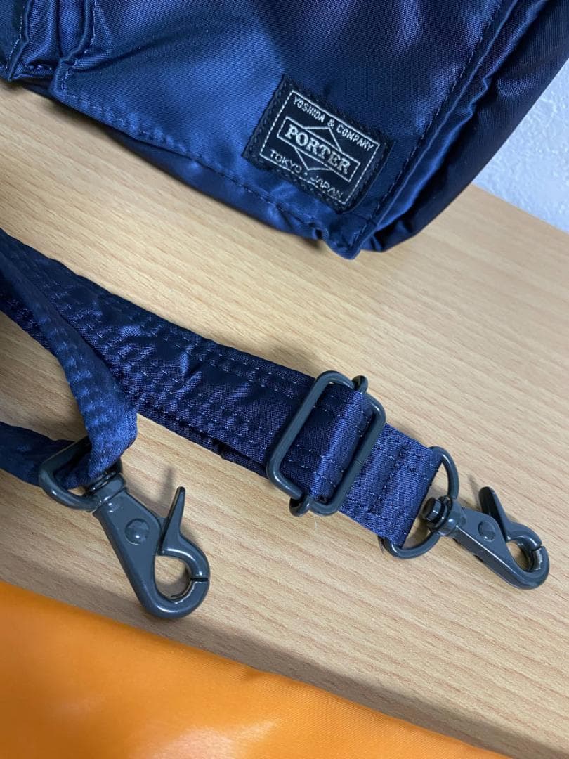 新品同様 PORTER 新タンカー 2way ショルダーバッグS アイアンブルー