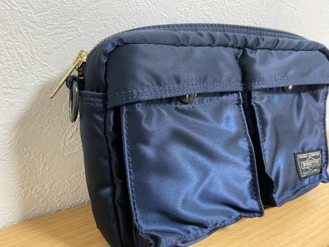 新品同様 PORTER 新タンカー 2way ショルダーバッグS アイアンブルー
