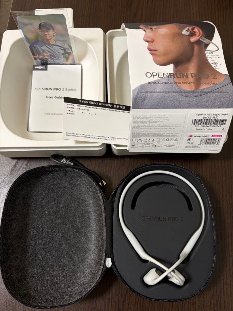 SHOKZ 骨伝導イヤホン OPEN RUN PRO2