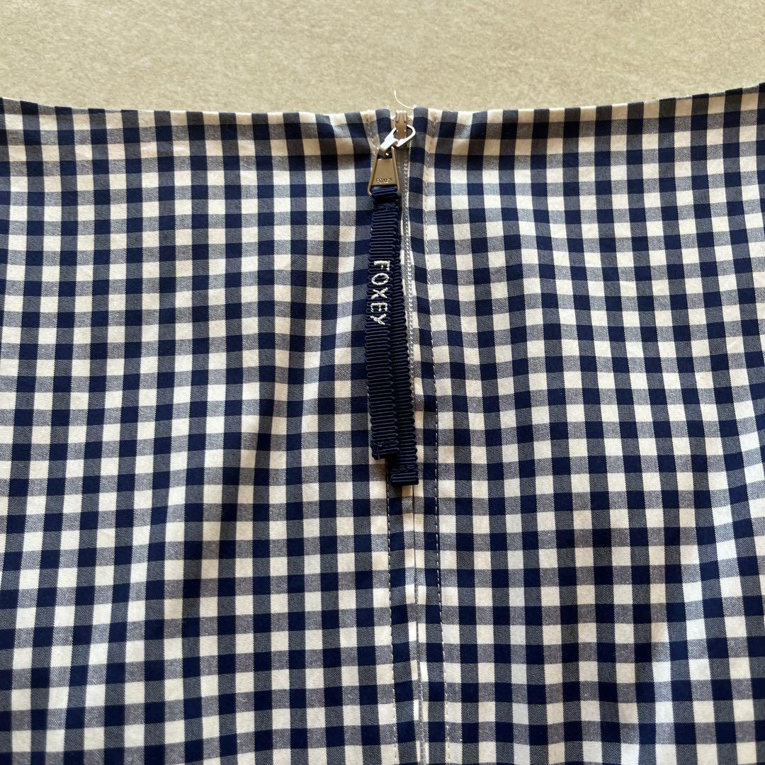 フォクシー　チェック柄ワンピース