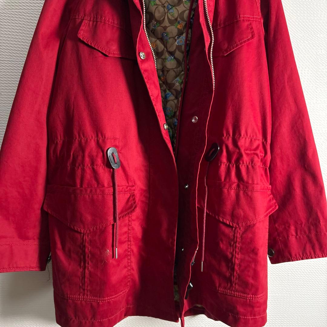 美品　COACH コーチ　ライナー付き　ミドルコート