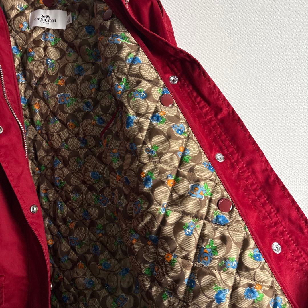 美品　COACH コーチ　ライナー付き　ミドルコート