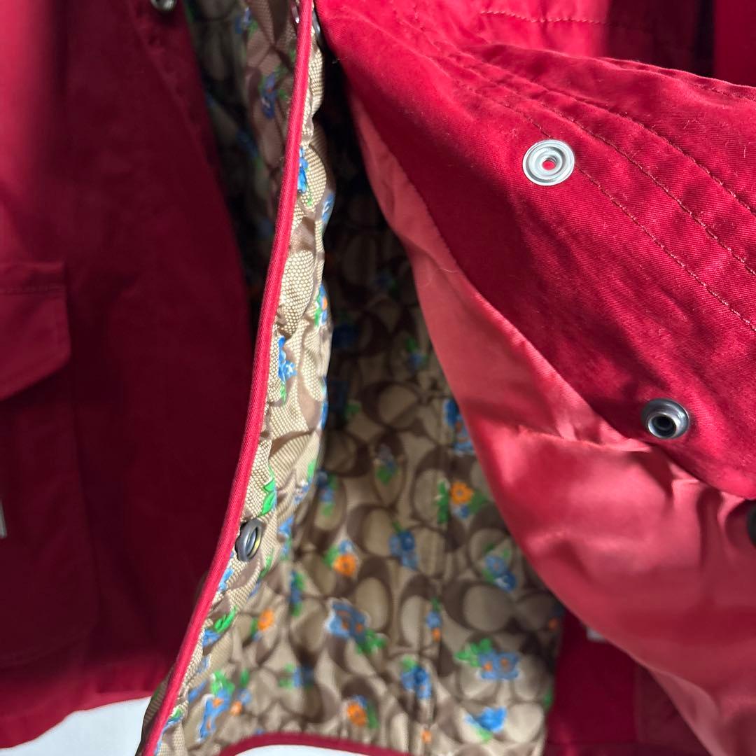 美品　COACH コーチ　ライナー付き　ミドルコート