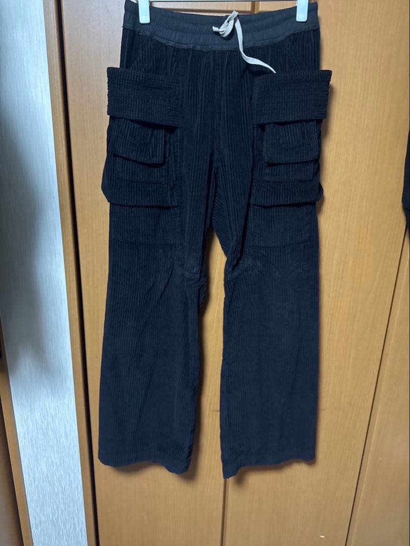 宇*匠様 確実正規品リックオウエンスブラックカーゴパンツ