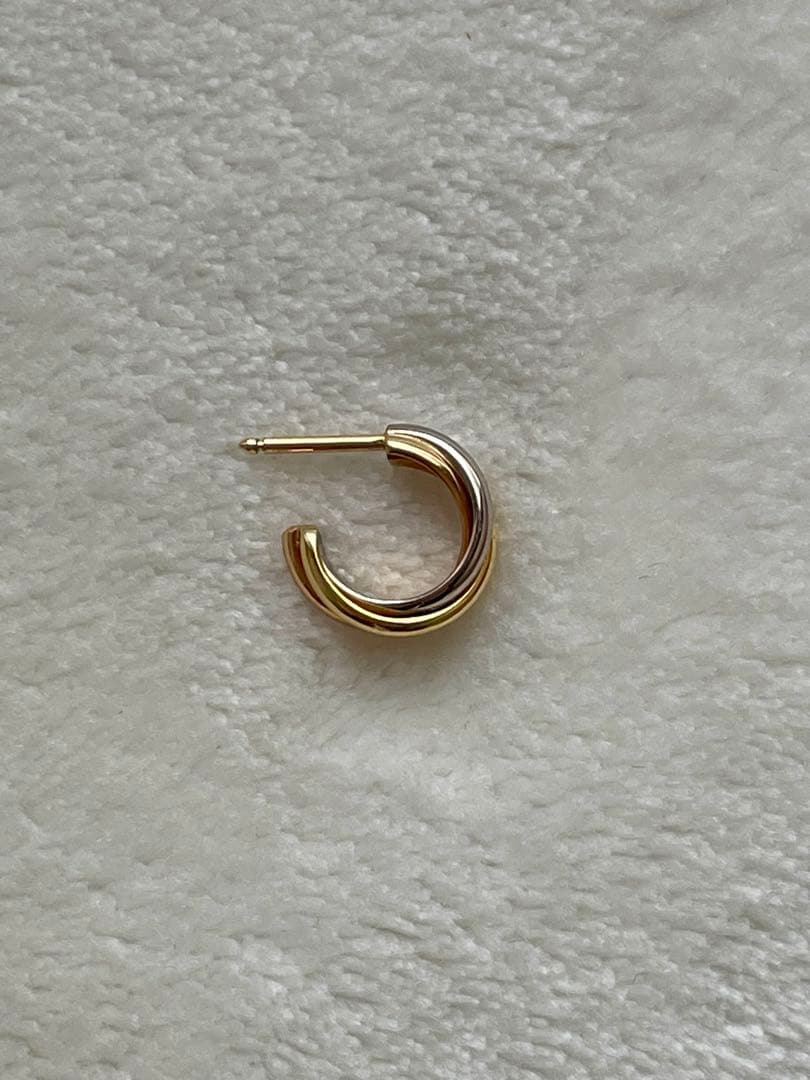 カルティエ　トリニティピアス(片耳、キャッチ無)