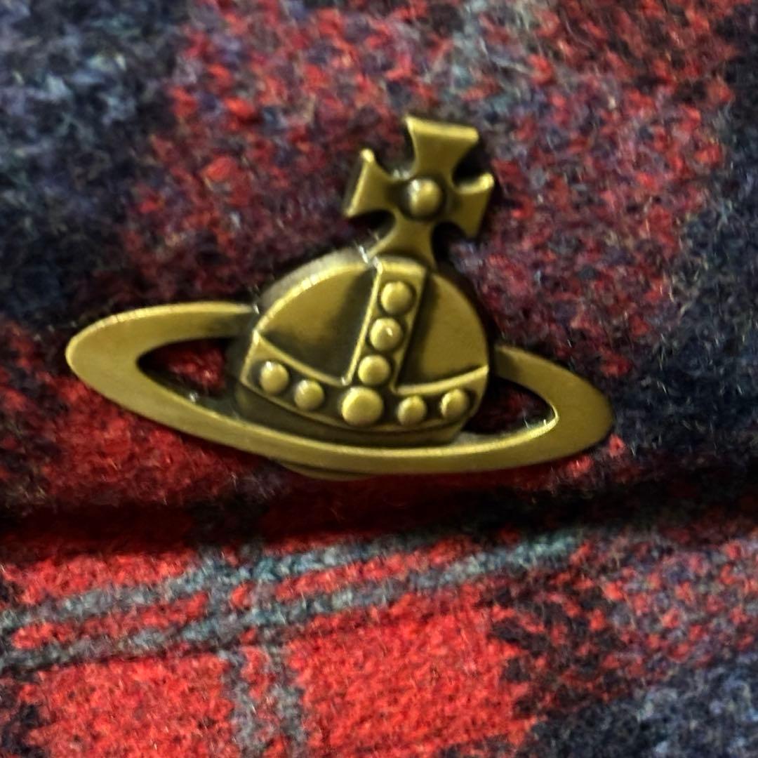 《Vivienne Westwood》wool チェック 帽子 日本製 オーブ