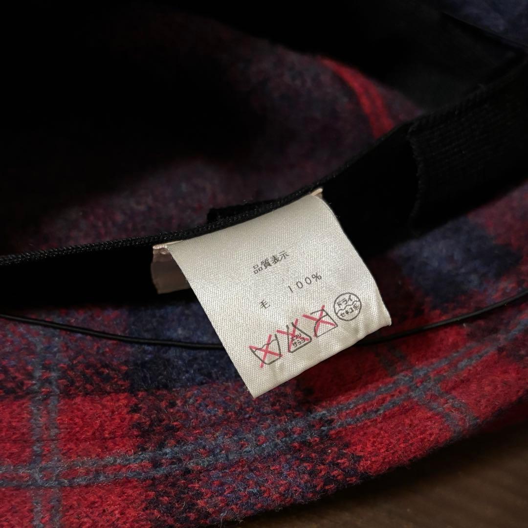 《Vivienne Westwood》wool チェック 帽子 日本製 オーブ