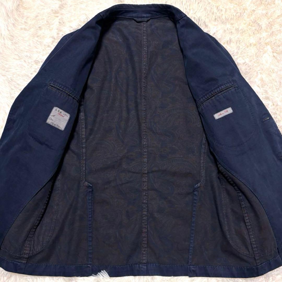 ✨良品✨ルビアム　テーラードジャケット　ガーメントダイ　ペイズリー裏地　48