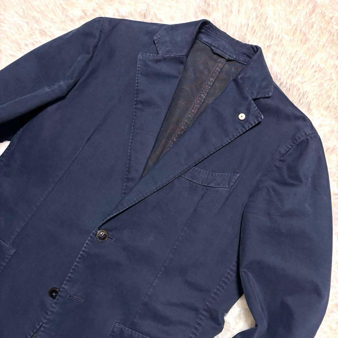 ✨良品✨ルビアム　テーラードジャケット　ガーメントダイ　ペイズリー裏地　48