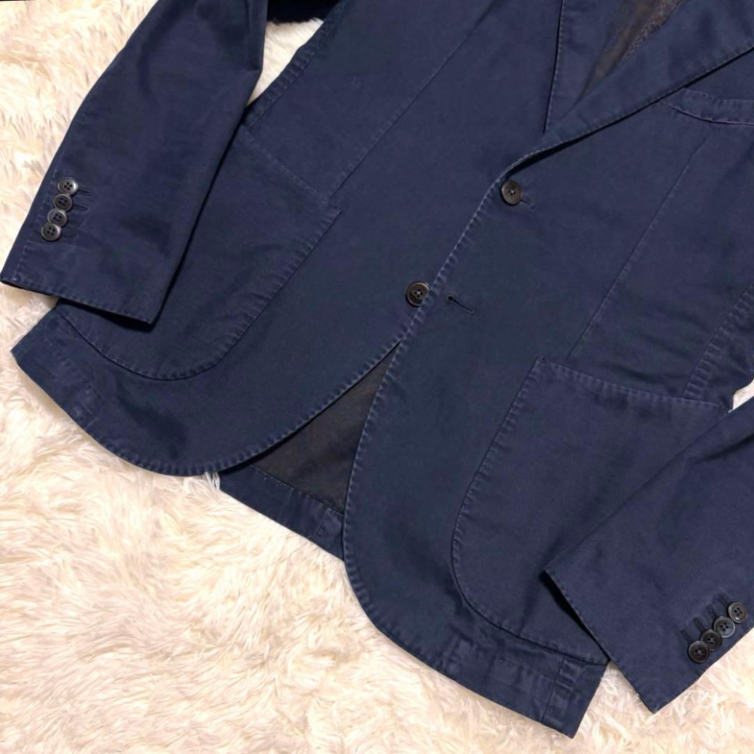 ✨良品✨ルビアム　テーラードジャケット　ガーメントダイ　ペイズリー裏地　48