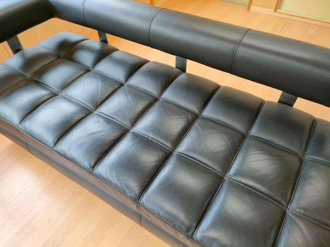 KELVIN GIORMANI コーナーソファ 本革 ブラック