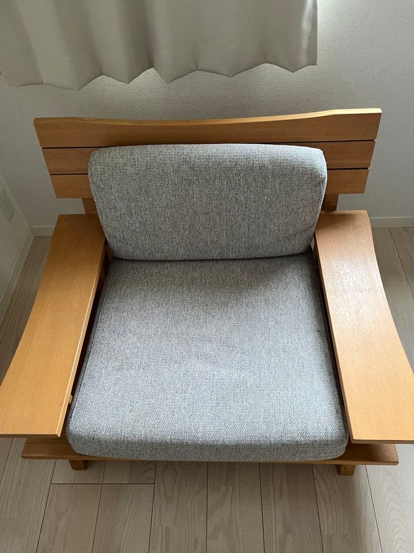 ニトリ　 1人掛けソファ 布