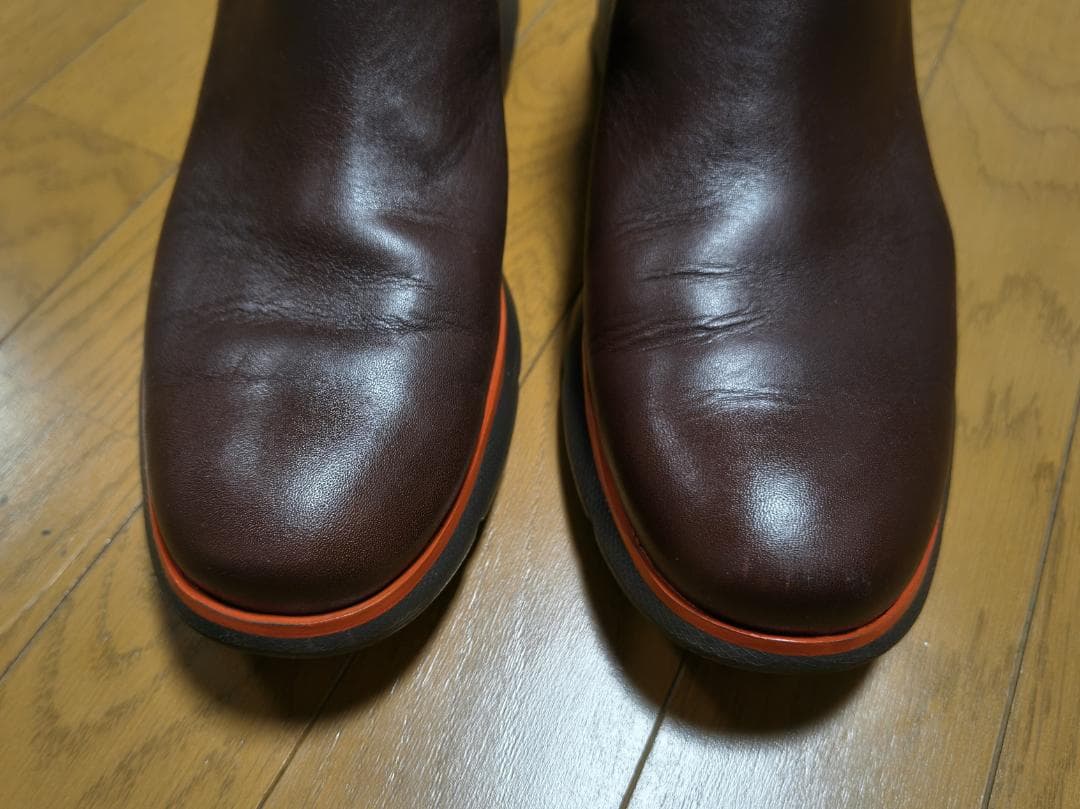 Cole Haan ダークブラウン 防水サイドゴアブーツ オレンジトリム　9.5