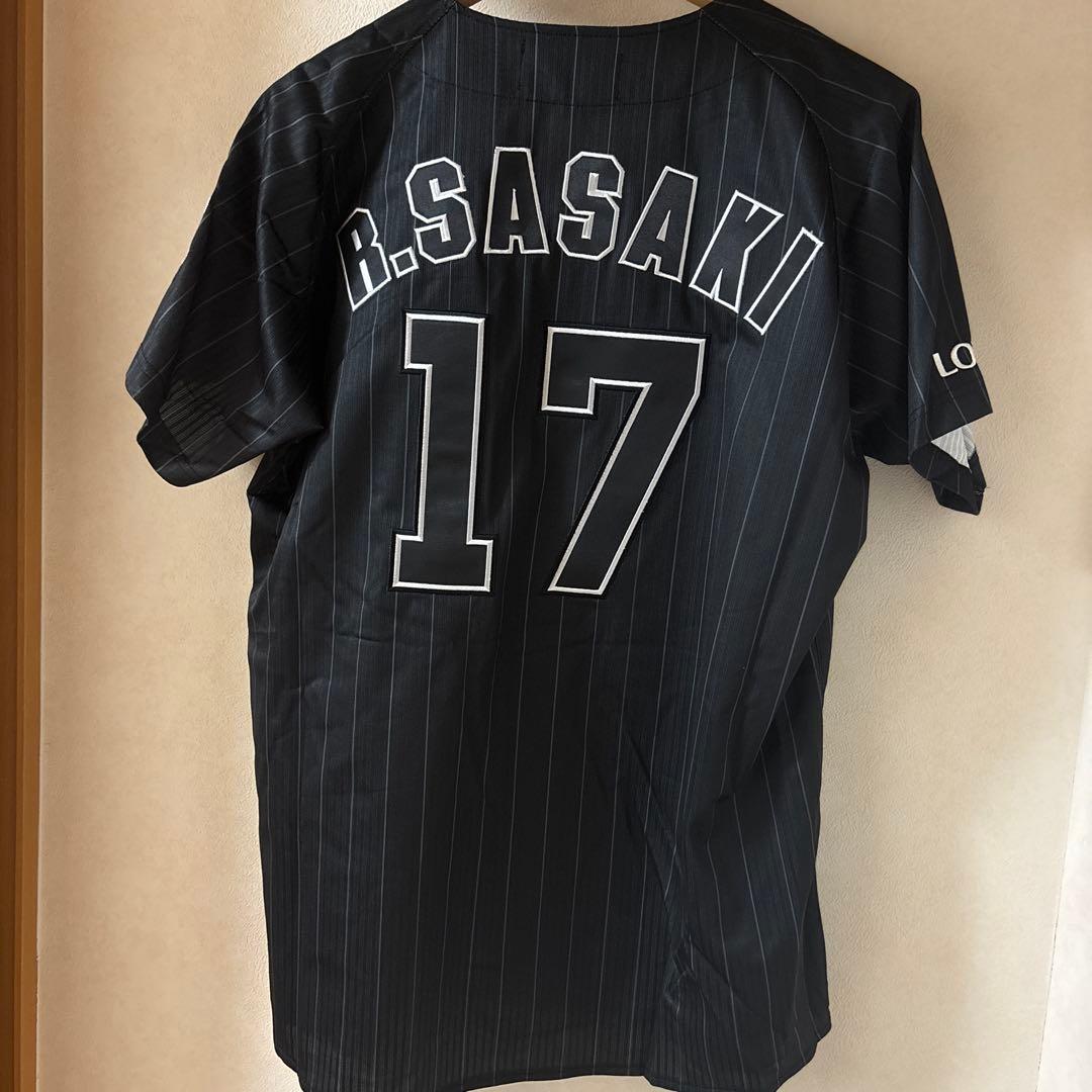【新品未着用】旧ビジター佐々木朗希選手ユニフォームLサイズ　千葉ロッテマリーンズ