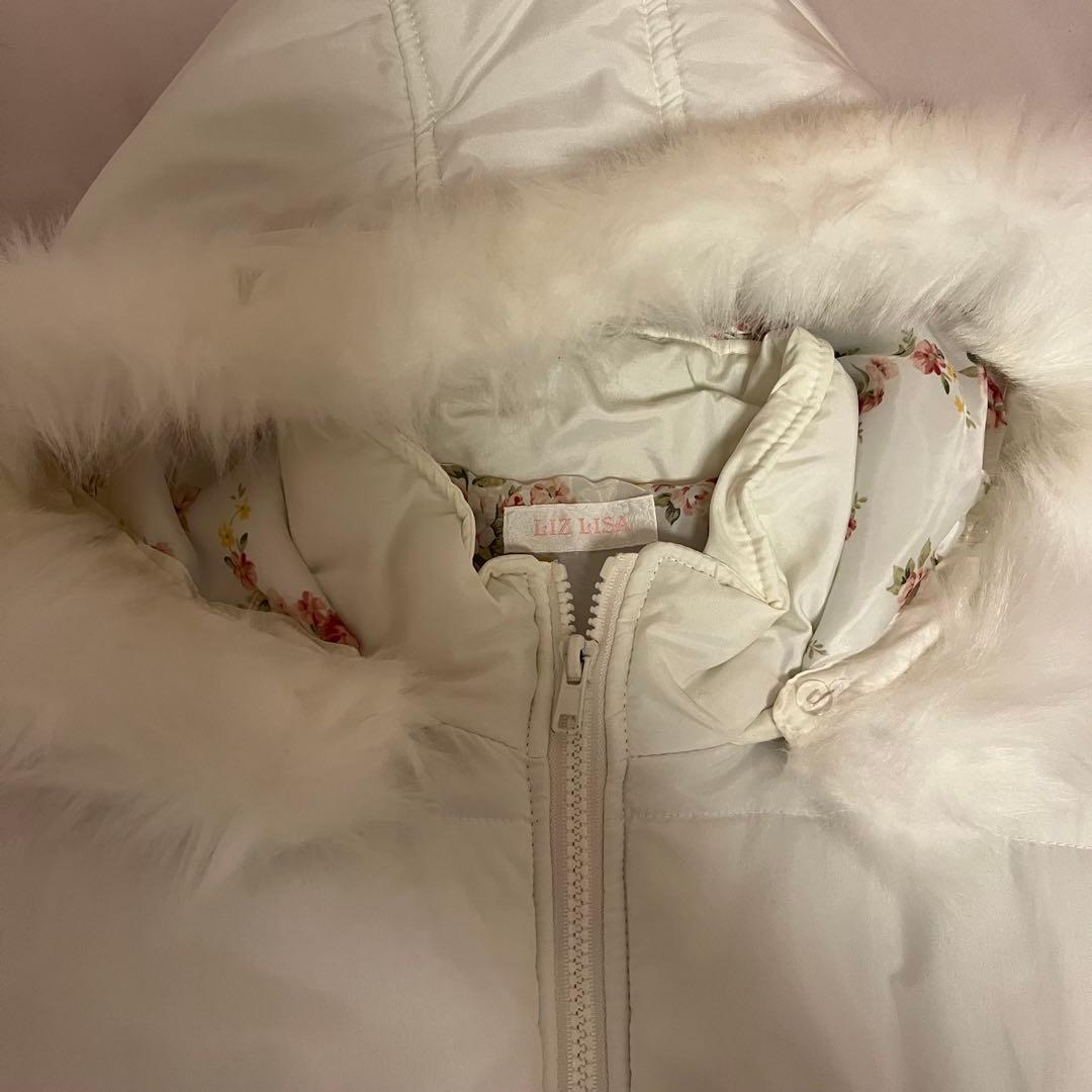 LIZLISAブルゾンホワイトリボン姫ギャル姫カジ姫系ファー