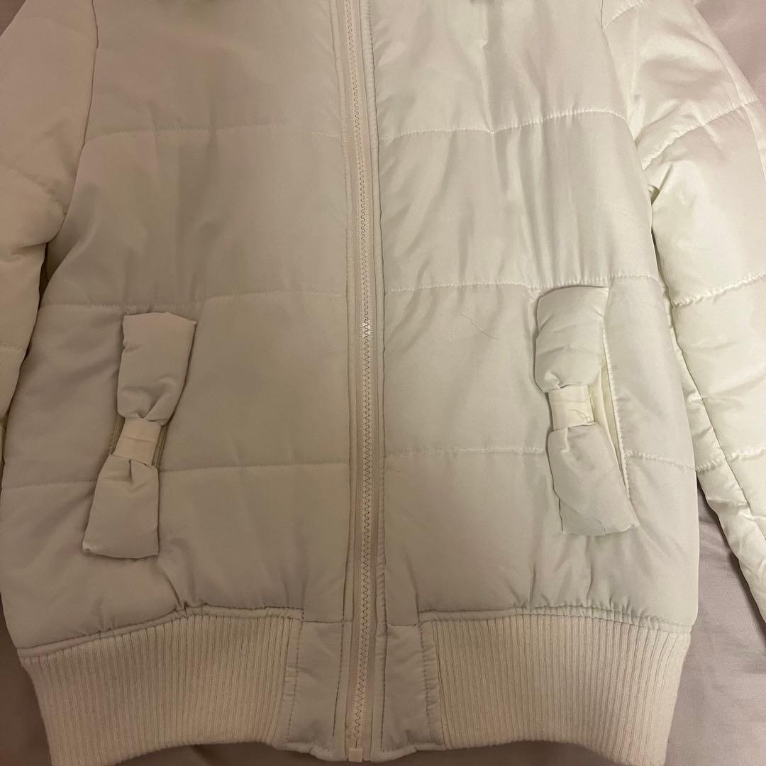 LIZLISAブルゾンホワイトリボン姫ギャル姫カジ姫系ファー