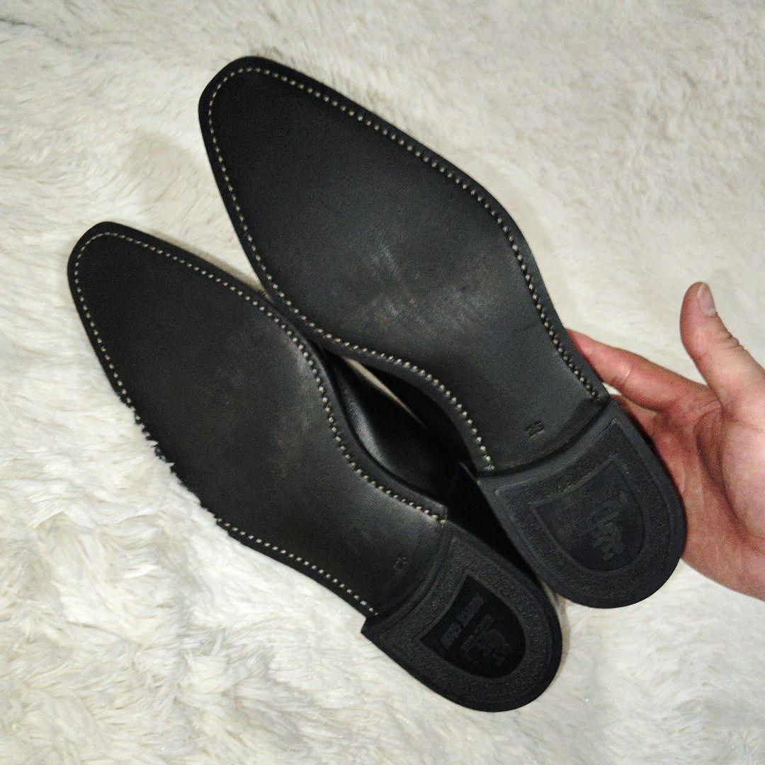 【極美品】スコッチグレイン　ストレートチップ　冠婚葬祭　0496 25