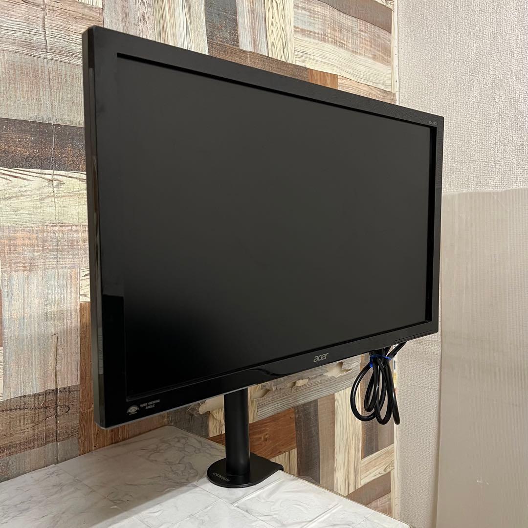 即日受渡❣️全国送料込3年前購入acerフルHD24型液晶モニターアームスタンド付