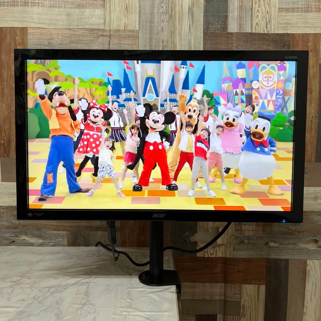 即日受渡❣️全国送料込3年前購入acerフルHD24型液晶モニターアームスタンド付