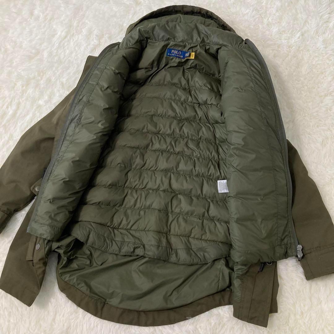 現行QRタグ✨️ポロラルフローレン 3WAY 中綿ジャケット付 コート ポニー