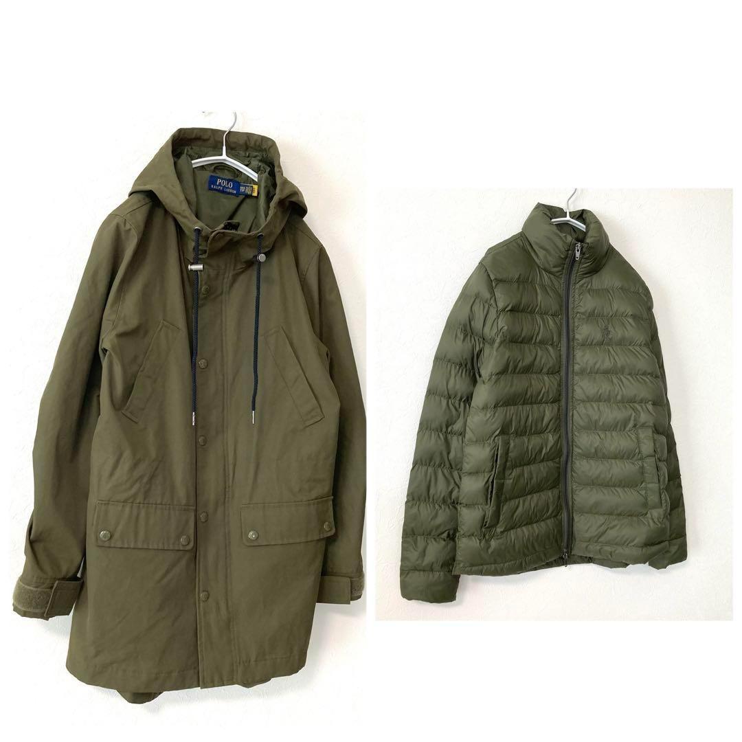 現行QRタグ✨️ポロラルフローレン 3WAY 中綿ジャケット付 コート ポニー