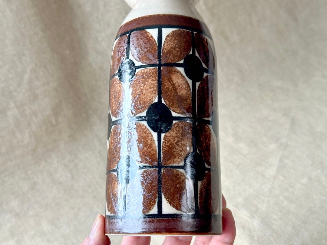 ARABIA vintage HLA フラワーベース(葉模様)