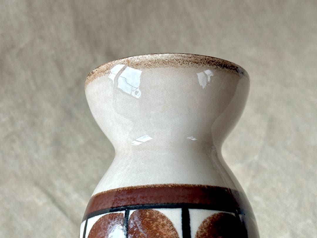 ARABIA vintage HLA フラワーベース(葉模様)