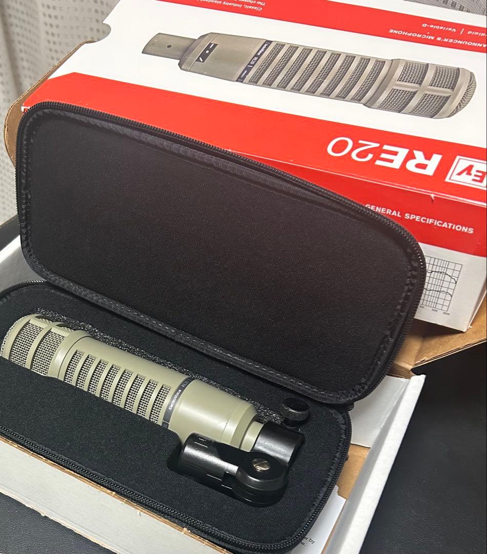 （ほぼ新品）Electro Voice RE20 グレー　ダイナミックマイク