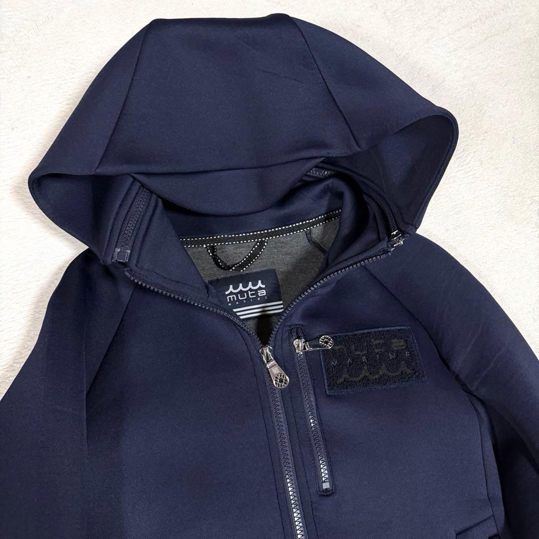 極美品★muta MARINE★ムータマリン ボンディングジップアップパーカー