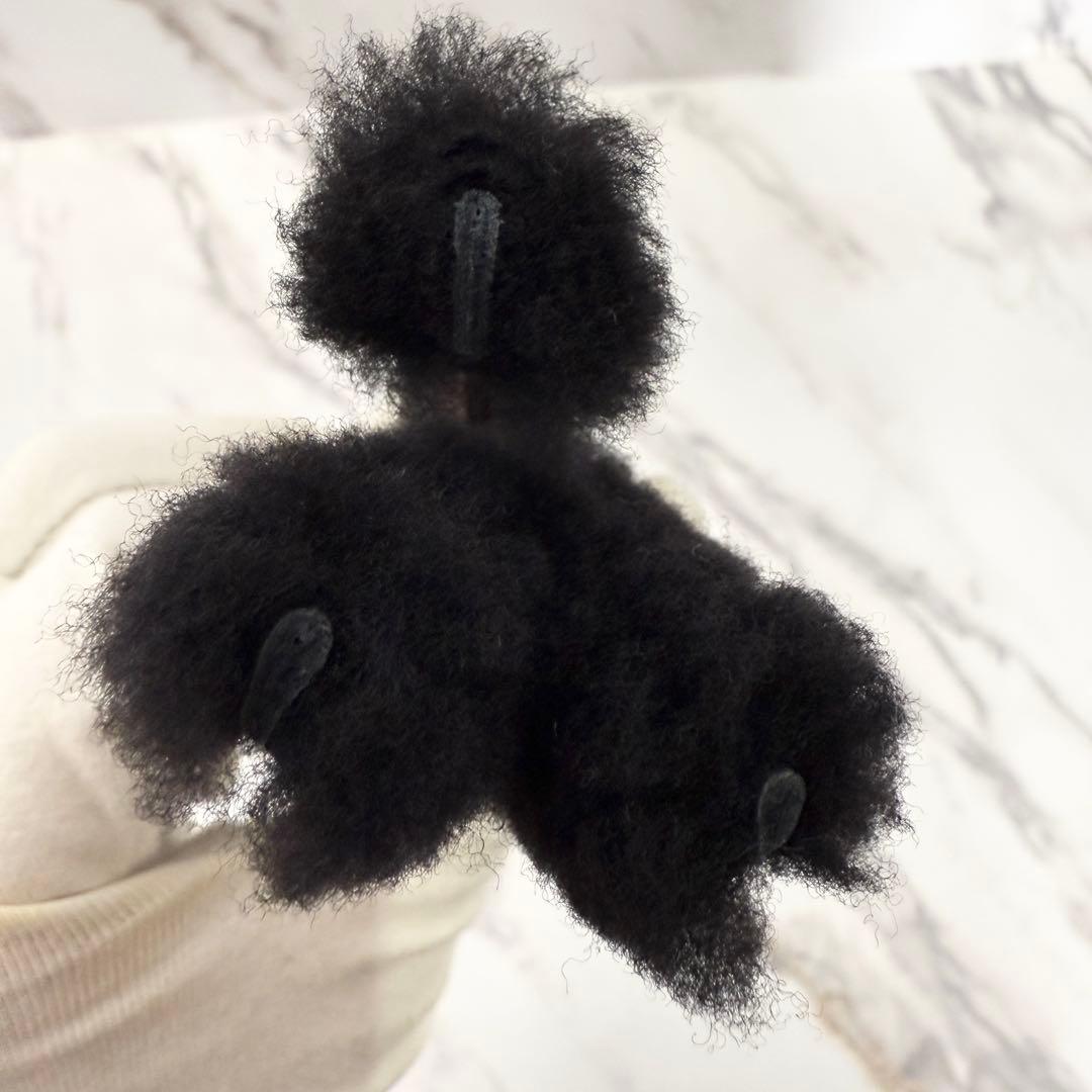 【新品未使用】エルメス バディ チャーム ブラック×ショコラ W刻印