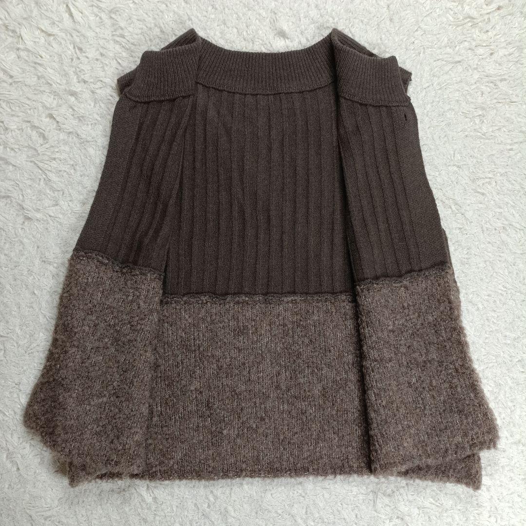 24AW美品✨パラスパレス現行　定価2.6万　ブークレニットベスト　切替