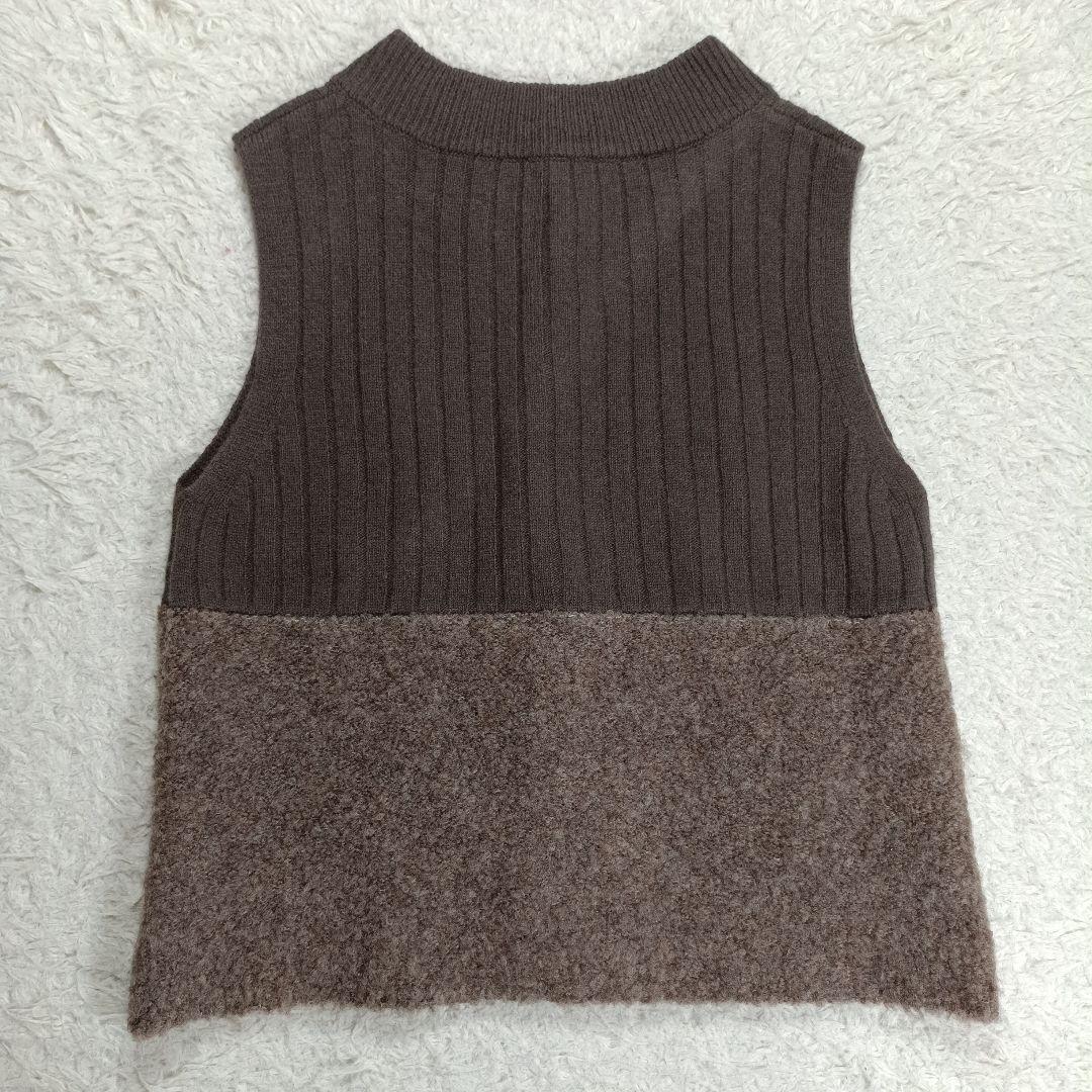 24AW美品✨パラスパレス現行　定価2.6万　ブークレニットベスト　切替