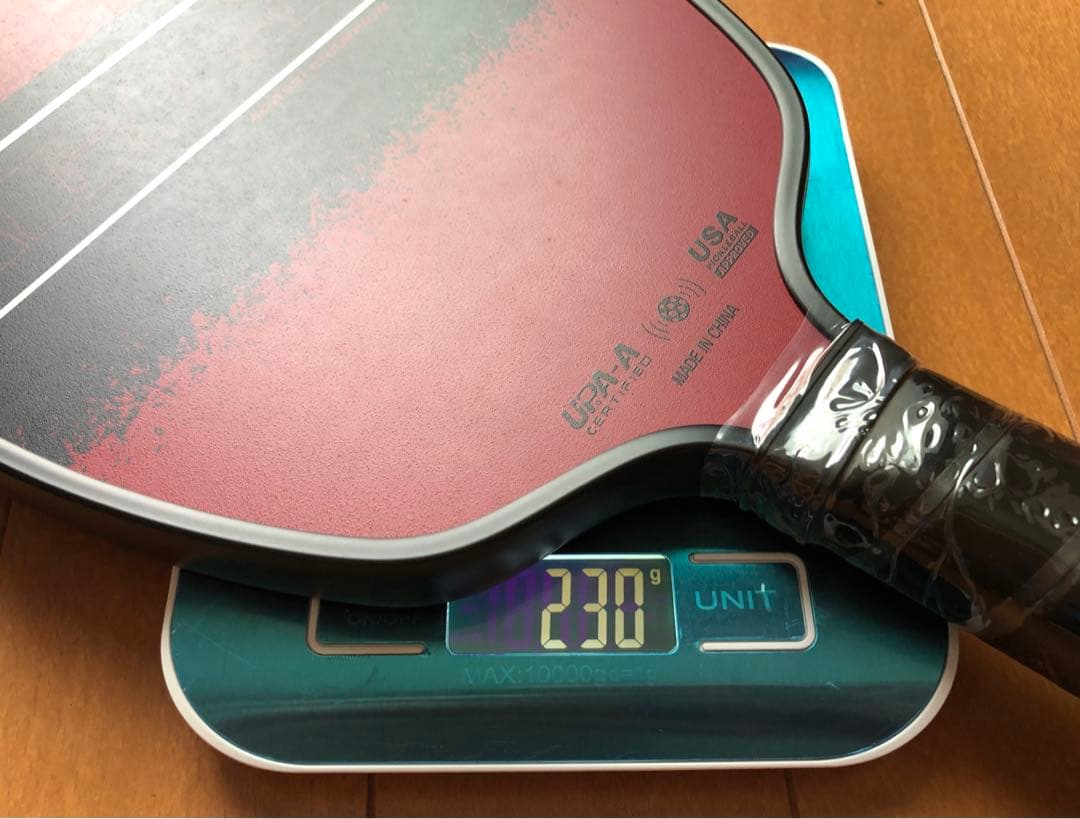 新品！！　アガシ チャンピオン 16mm ピックルボール　パドル　230g