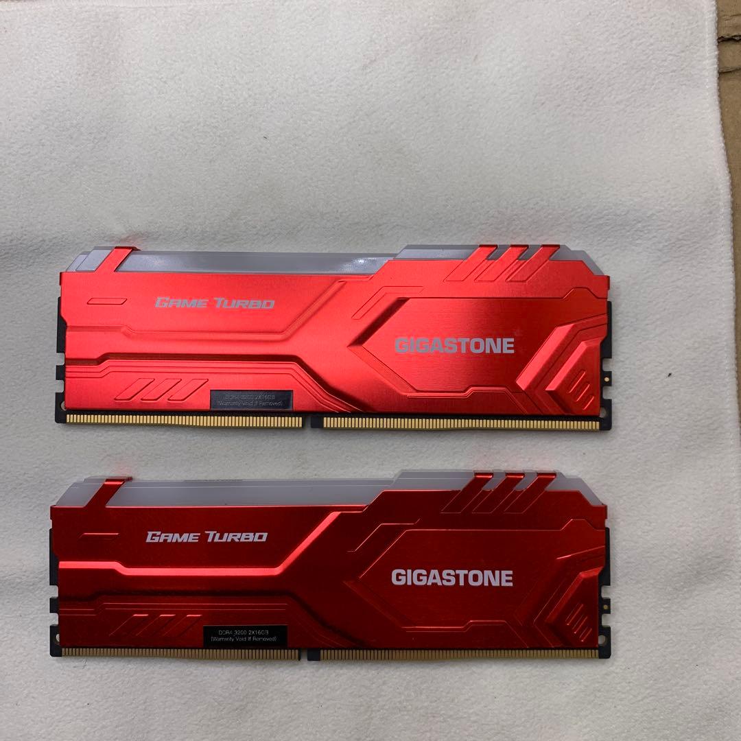 GIGASTONE Game TURBO DDR4 3200 16GBx2枚