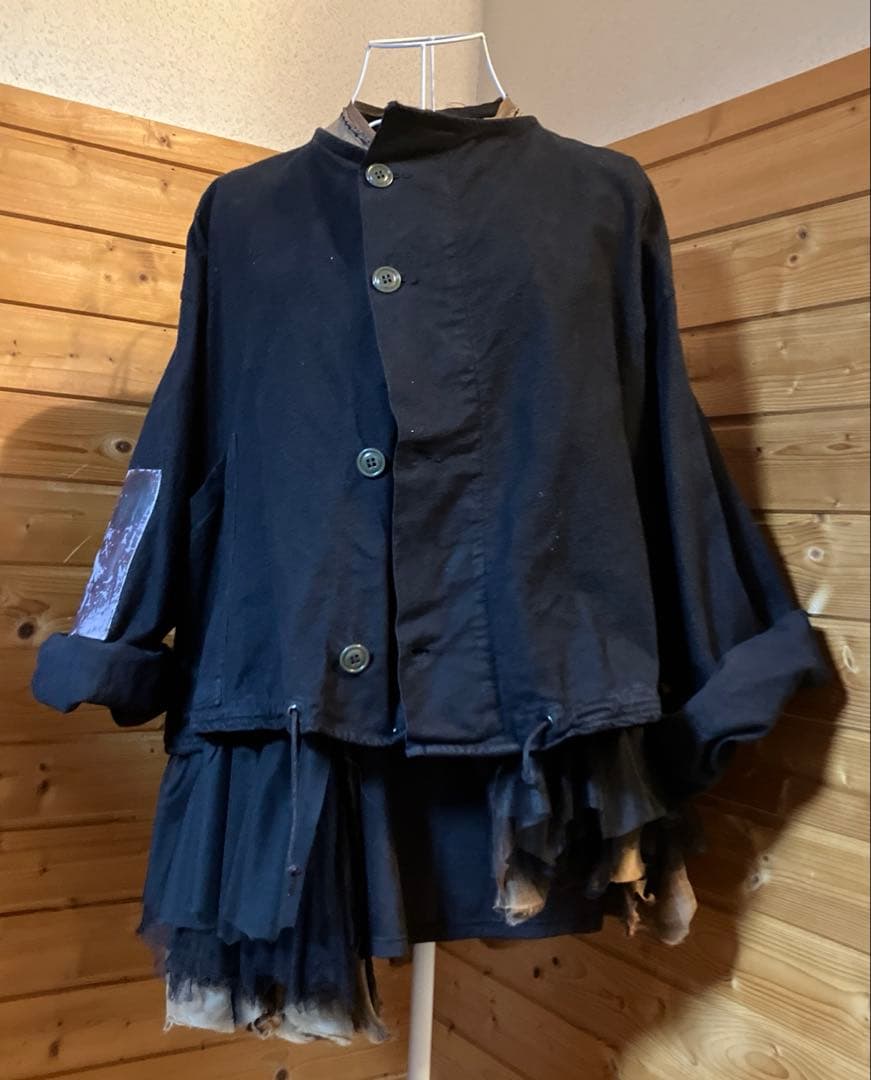 マルクルビアン　ティアードパワーネット　ノースリーブ　ジレ　トップス48