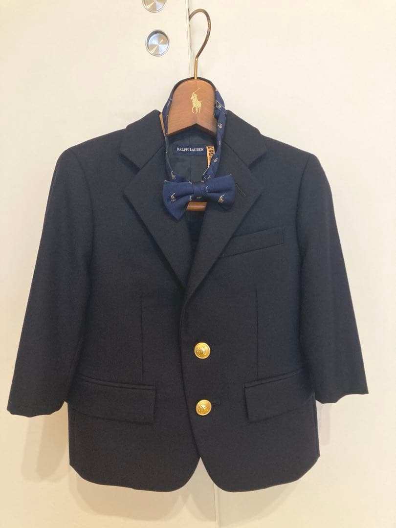 美品✨Ralph Lauren 100 105フォーマルスーツ✨蝶ネクタイ付