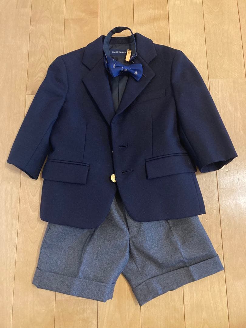 美品✨Ralph Lauren 100 105フォーマルスーツ✨蝶ネクタイ付