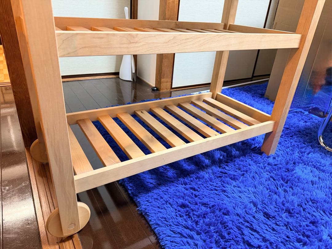 IKEA フォルホイヤ キッチントロリー 作業台 無垢材 引き出し付き