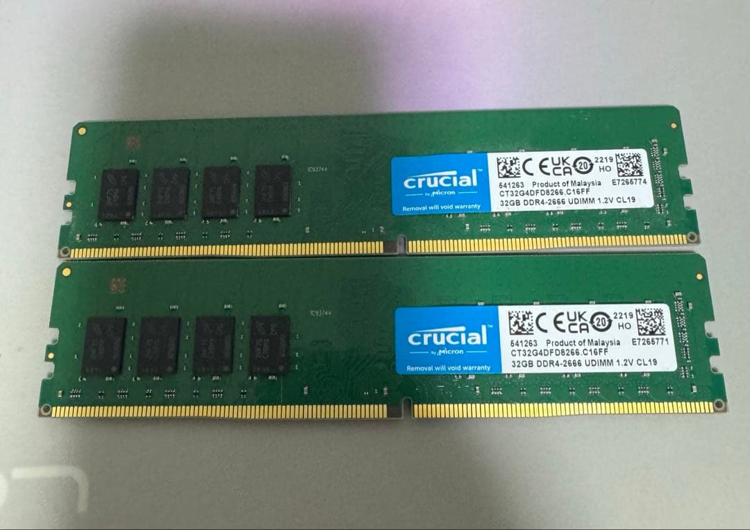 Crucial DDR4 32GB×2 64GB