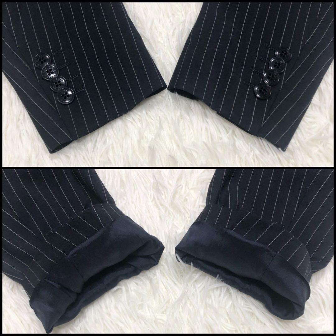 美品 ETRO スーツ セットアップ 44 ストライプ 裏地ペイズリー柄 希少